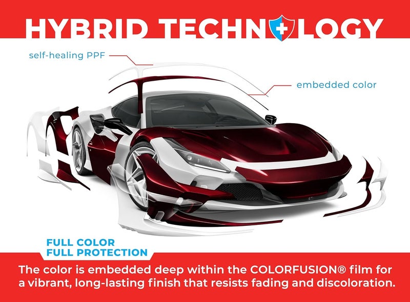 VViViD فيلم حماية الطلاء ColorFusion من Gloss Demon، لفة تغليف سيارة من الفينيل 1 قدم × 5 أقدام - Image 4